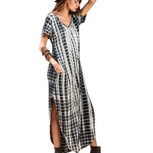 Tie dye maxi dress WITH POCKETS